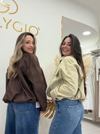 TENSIONE IN - Giacca in nabuk marrone