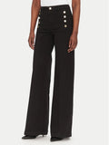 Jeans nero a palazzo